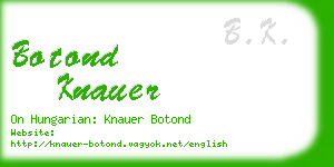 botond knauer business card